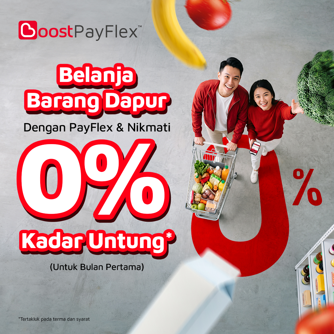 0% Profit Rate for Boost PayFlex Users for Grocery Merchants Campaign