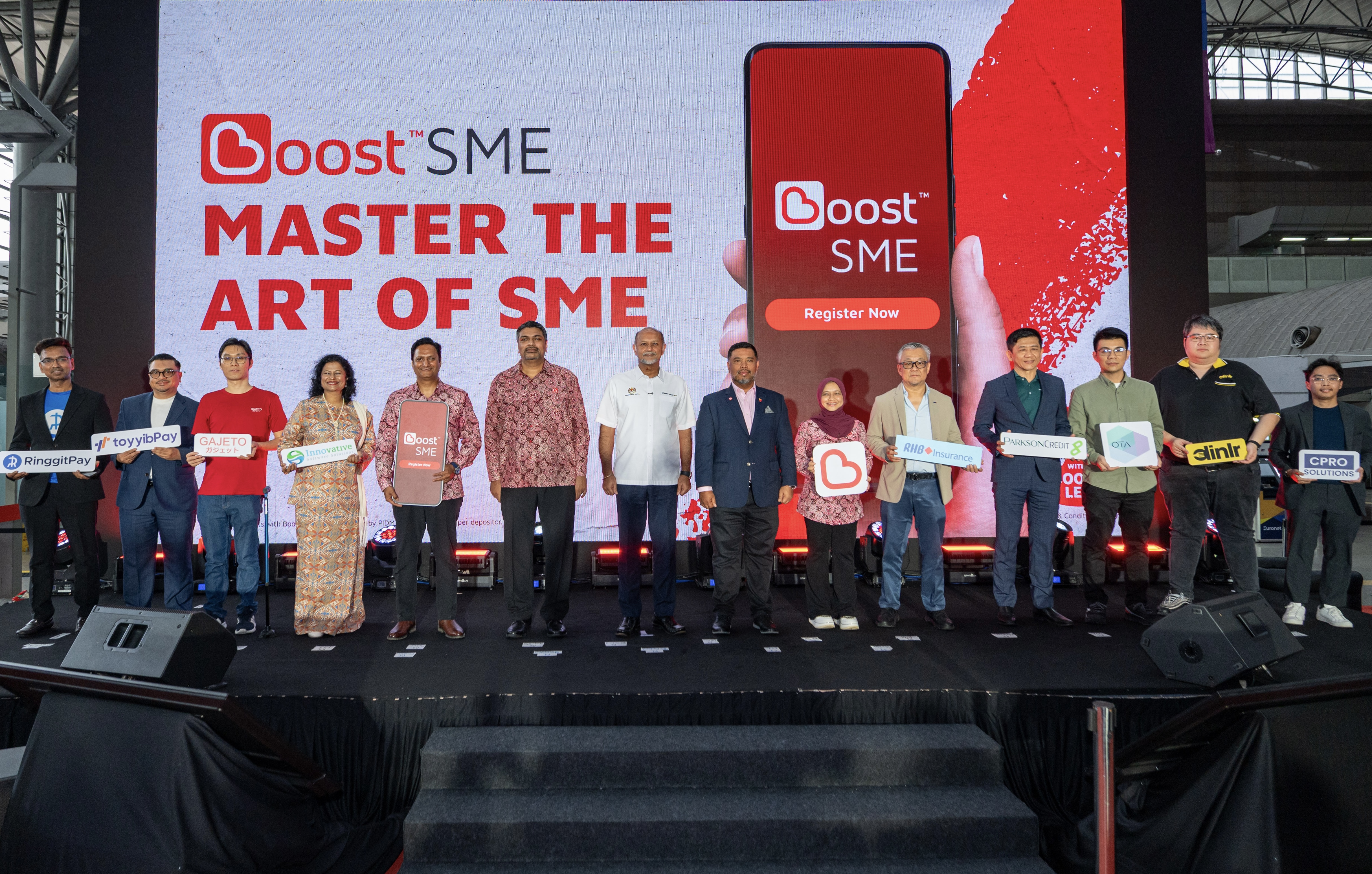 Boost celebrates the launch of Boost SME alongside its selected partners, bringing together key players to advance a more seamless and inclusive digital business ecosystem.